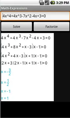 Expressions and Equations android App screenshot 3