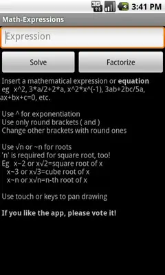 Expressions and Equations android App screenshot 4